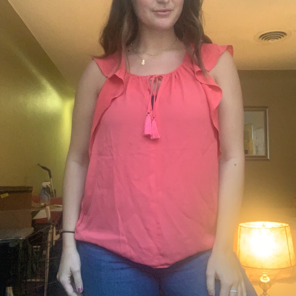 Coral Blouse